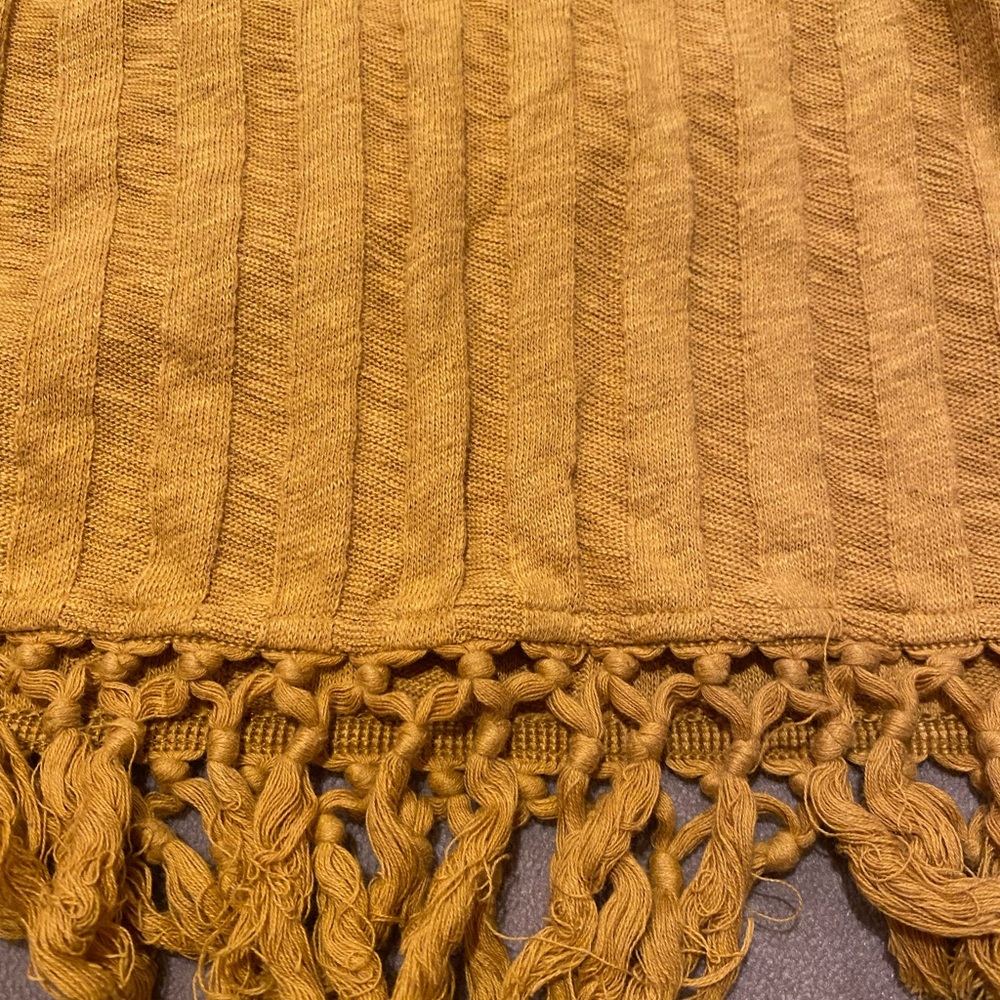 Anthropologie Eri + Ali Beachcomber Sweater Tank.  Gold/Mustard Yellow. Small. - Picture 2 of 6